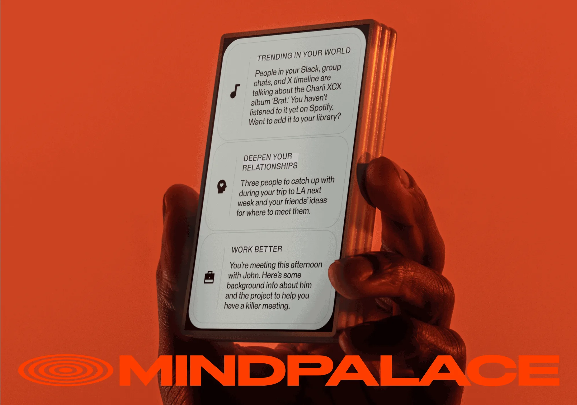 MindPalace product flow built toward launch and Series A