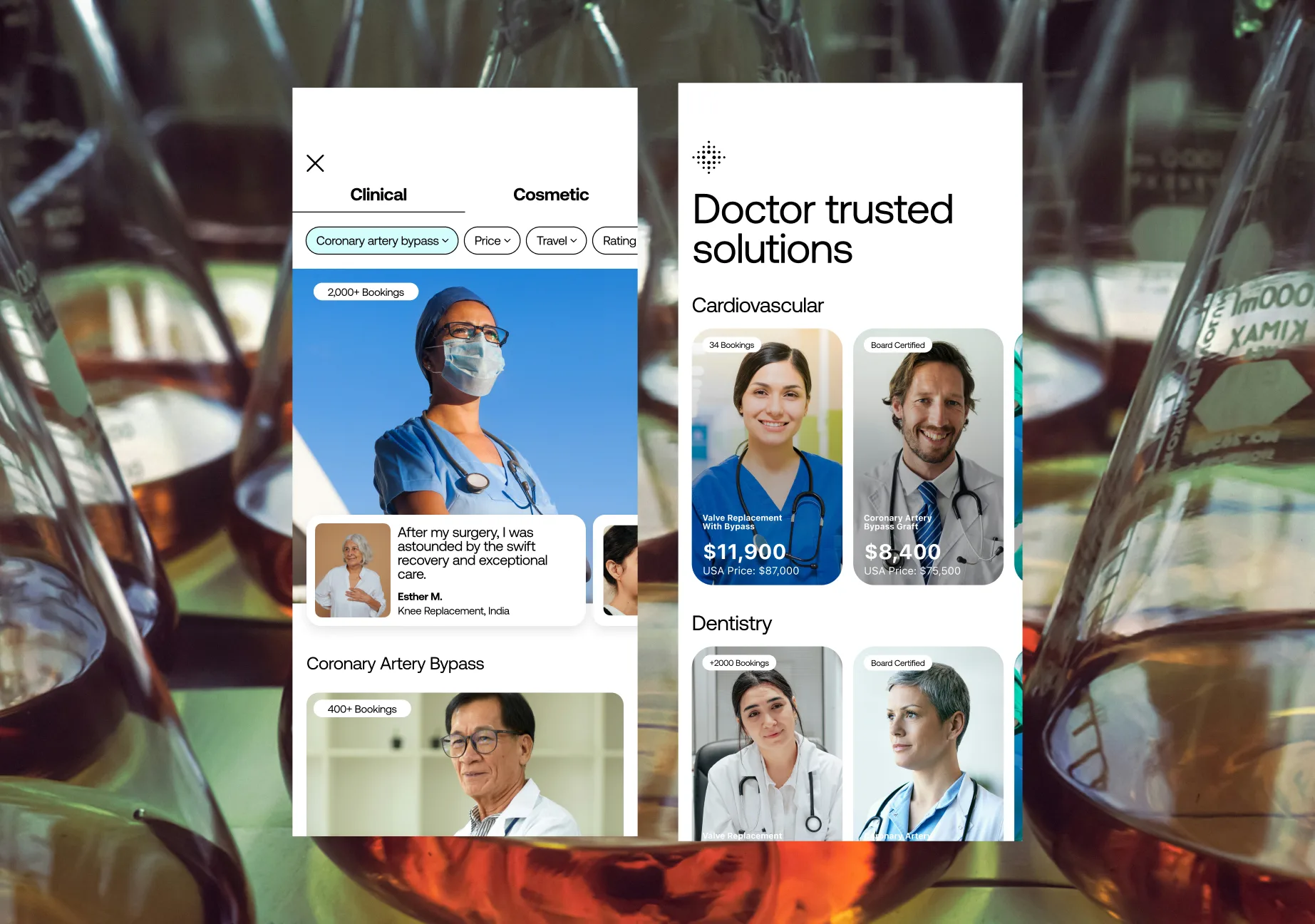 World Class Health platform showing personalized care and travel support